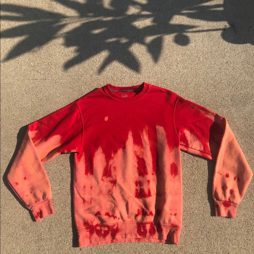 Bleached Red Sweatshirt